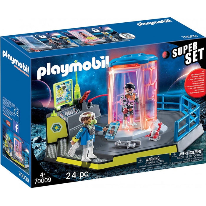 مجموعة سوبرست جالاكسي شرطة الفضاء - 24 قطعة مع شخصيات متحركة وملحقات إبداعية من بلايموبيل