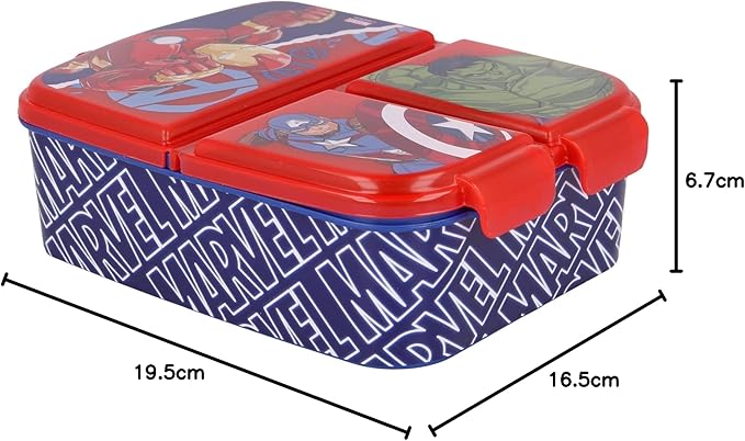 صندوق غداء متعدد الأقسام، بتصميم المنتقمون من ستور