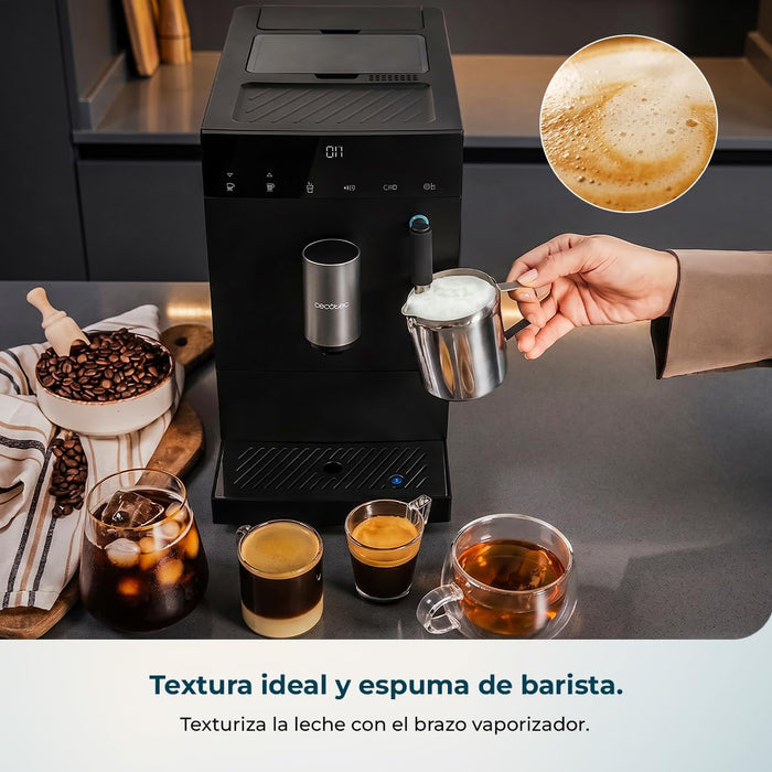 ماكينة قهوة إسبرسو أوتوماتيكية كريمايت كومباكت (Cremmaet Compact) بضغط 19 بار من Cecotec