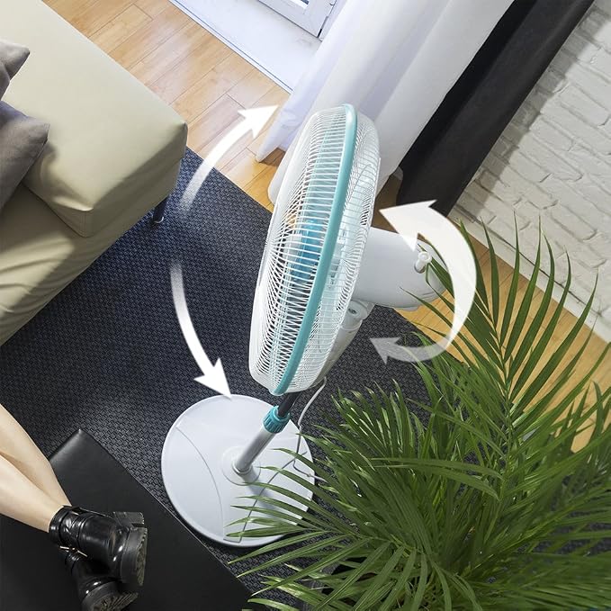 مروحة أرضية إنيرجي سايلنس 500 (EnergySilence 500) بقطر 16 بوصة وقدرة 40 واط من Cecotec