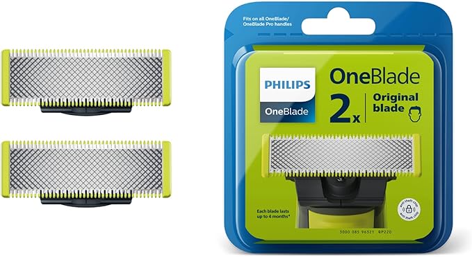 Philips One Blade 2-pack recyclable replacement shaver blades Philips One Blade 2-pack recyclable replacement shaver blades