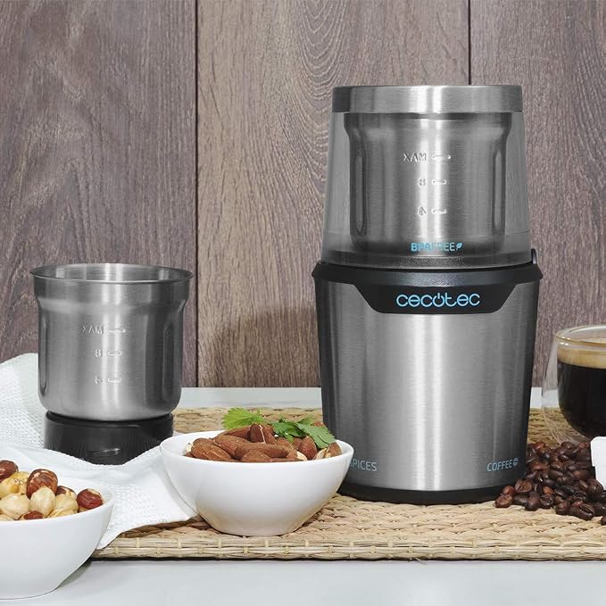 مطحنة القهوة والتوابل تيتان ميل 300 (TitanMill 300 DuoClean) بقدرة 300 واط وسعة 90 جرام من Cecotec