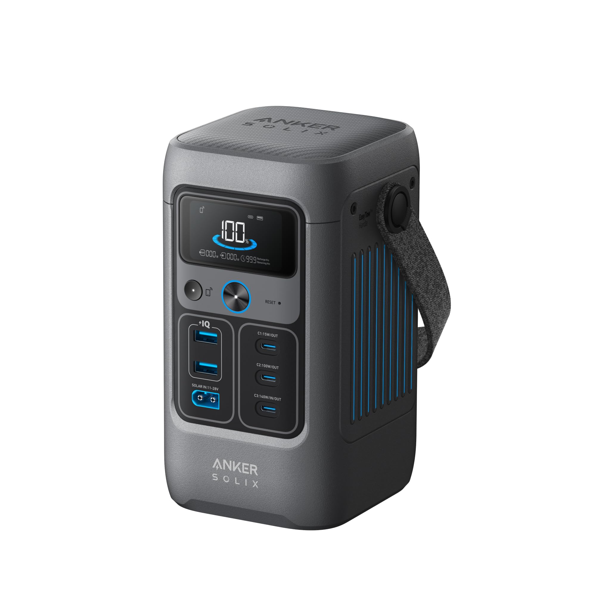 محطة طاقة محمولة 192WH LiFePO4 بخرج 200W وشحن شمسي من Anker محطة طاقة محمولة 192WH LiFePO4 بخرج 200W وشحن شمسي من Anker