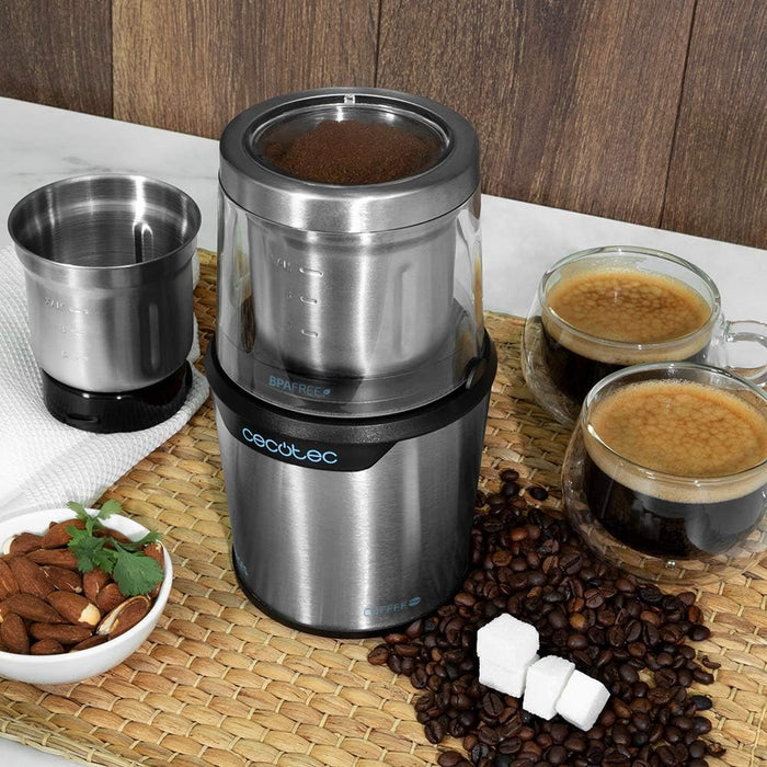 مطحنة القهوة والتوابل تيتان ميل 300 (TitanMill 300 DuoClean) بقدرة 300 واط وسعة 90 جرام من Cecotec