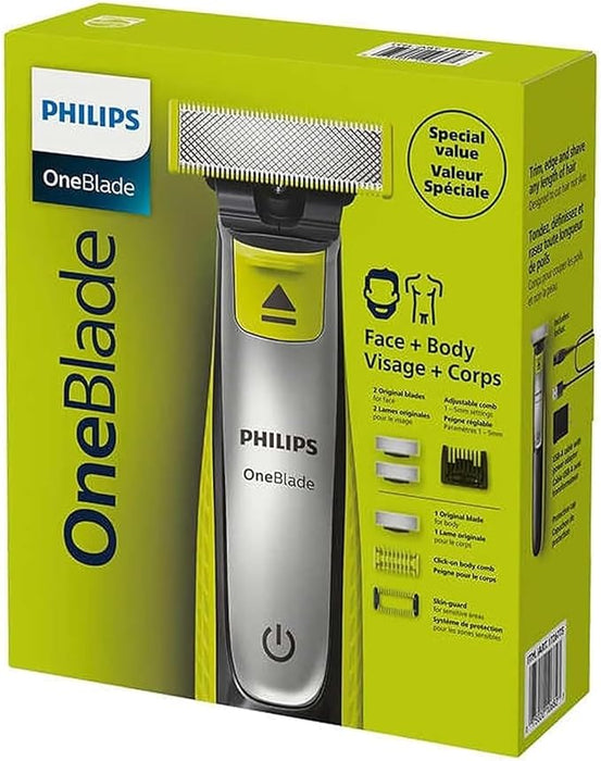 ماكينة تشذيب الوجه والجسم من فيليبس OneBlade