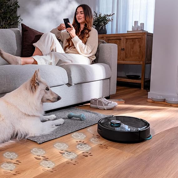 مكنسة روبوت ذكية سيكوتك كونغا إكس 50 إكس تريم بقوة 20000 باسكال وبطارية 5200mAh من Cecotec
