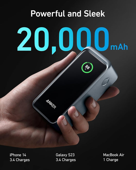 باور بانك 20000MAH بخرج 200W يشحن لابتوبين 100W لكل منهما من Anker