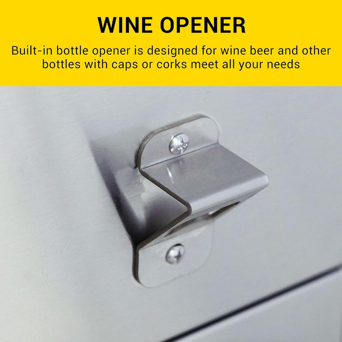 خزانة حوض ستانلس ستيل 32 بوصة بحوض وصنبور – مصنوعة من SUS304 مقاومة للصدأ