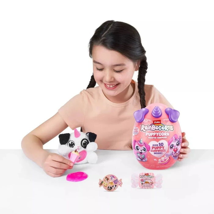 سلسلة مفاجآت Rainbocorns Puppycorn - 12 قطعة مع 10 مفاجآت ورائحة خاصة! من زورو
