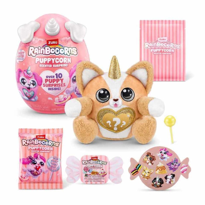 سلسلة مفاجآت Rainbocorns Puppycorn - 12 قطعة مع 10 مفاجآت ورائحة خاصة! من زورو