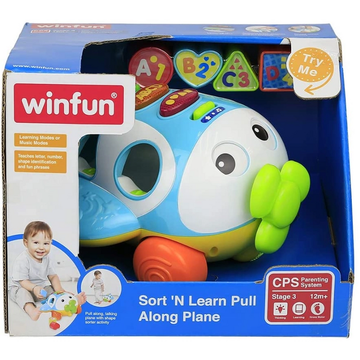 Sort ’N Learn Pull Along Plane