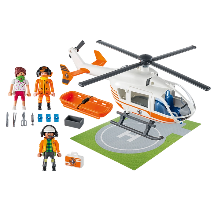 طائرة إنقاذ - 38 قطعة مع شفرات دوار متحركة لشحن عمليات الطوارئ العاجلة من بلايموبيل