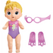 دمية ع dolls سابيرا سونى للسباحة 10 بوصات مع ملحقات ونظارات سباحة مائية من هاسبرو