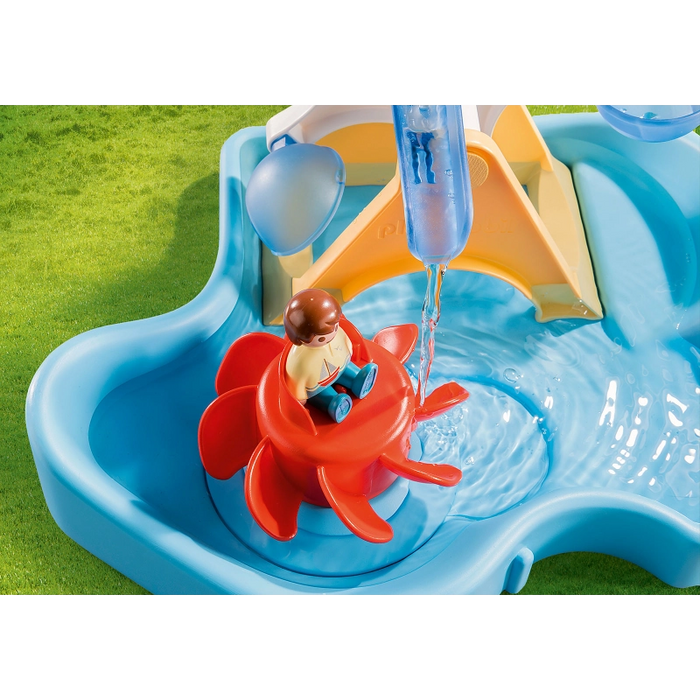 دوارة عجلة المياه 1.2.3 - 8 قطع لعالم Playmobil، وقت ممتع وتطوير مهارات الأطفال. من بلايموبيل