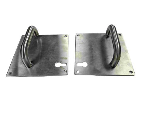 يد باب HANDLE MQU3 CBB WITH CYLINDER HOLE AT 85MM
