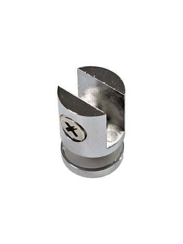 حماله رف زجاج زاويه مربعه GLASS CLAMP 128-10 CP/SN الحبة