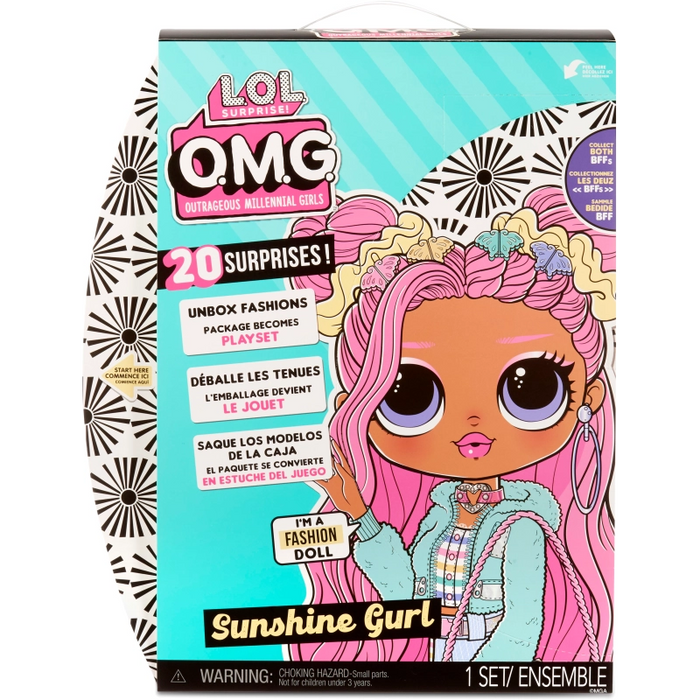 لعبة L.O.L. Surprise O.M.G دمى السلسلة 4.5 - سان شاين جيرل بملامح رائعة وتصميم قابل للتحريك من إم جي إيه إنترتينمنت
