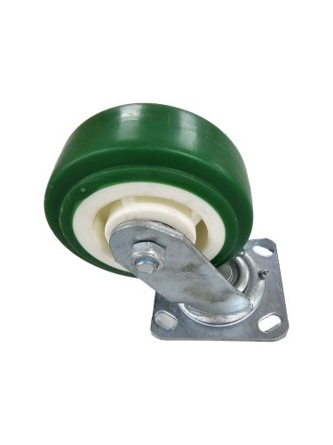 عجل صناعي اخضر متحرك بدون بريك 5*2 SWIVEL BHW