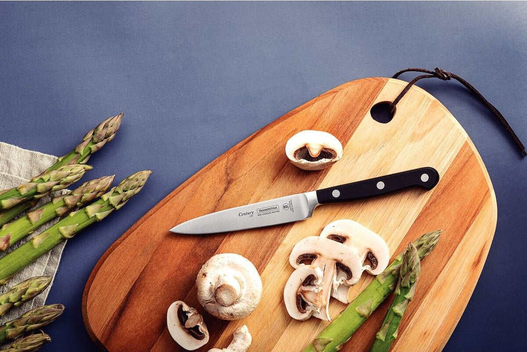 سكين مطبخ 10 سم من Tramontina Century - أسود