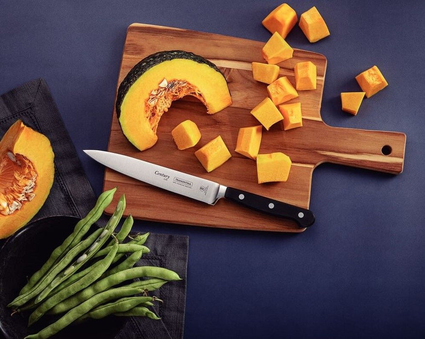 سكين تقطيع متعدد الاستعمالات 27 سم من Tramontina Century - أسود