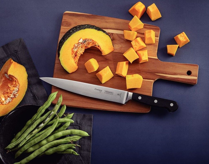 سكين تقطيع متعدد الاستعمالات 33.5 سم من Tramontina Century - أسود