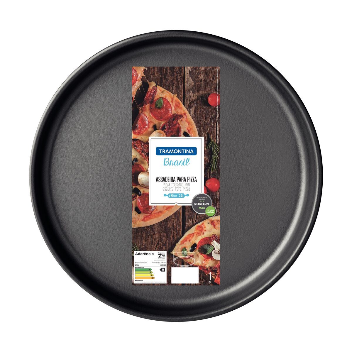 Tramontina Brasil Pizza Pan 35 cm - Black Tramontina Brasil Pizza Pan 35 cm - Black