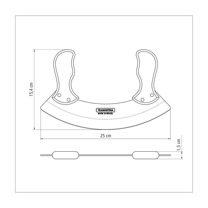 سكين فرم 25 سم من Tramontina Polywood