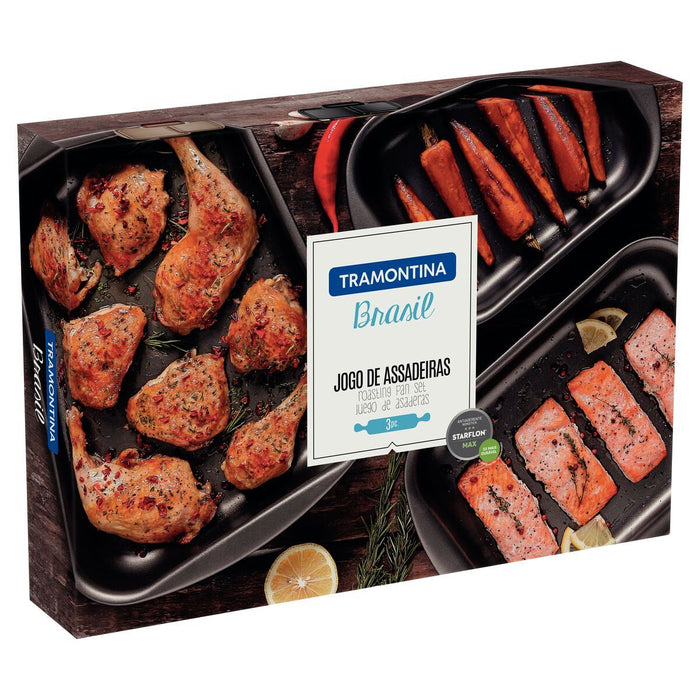 طقم 3 صواني فرن من Tramontina Brasil