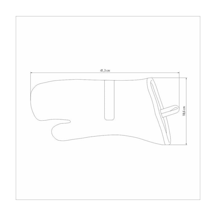 Tramontina Churrasco 41cm Heat Resistant Grill Glove - Grey