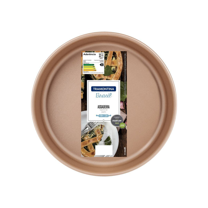 قالب خبز مدور 26 سم من Tramontina Brasil - أحمر