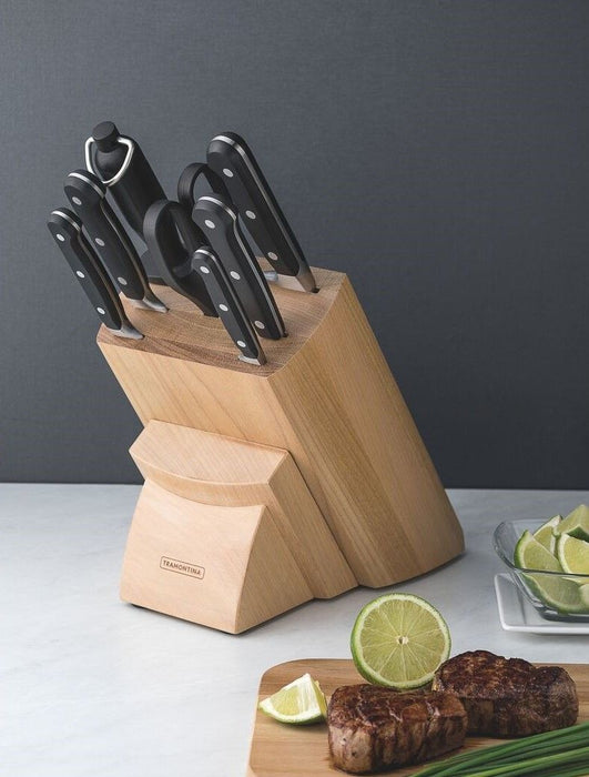 طقم سكاكين شيف 8 قطع من Tramontina Century - أسود