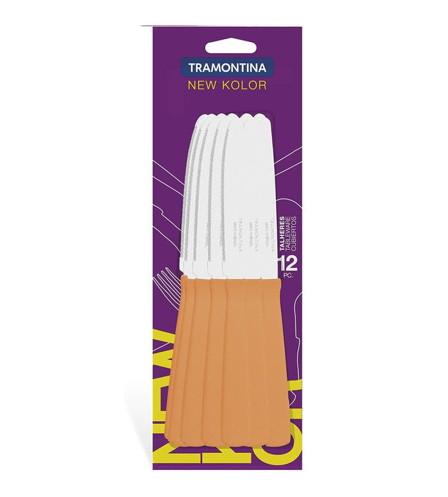 طقم سكاكين طعام 12 قطعة من Tramontina New Kolor