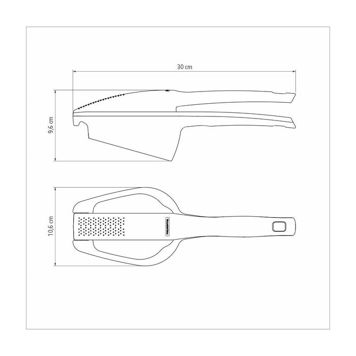 هراسة بطاطا 30 سم من Tramontina Verano - رمادي