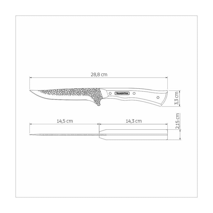 سكين عظام 29 سم من Tramontina Churrasco Nomade