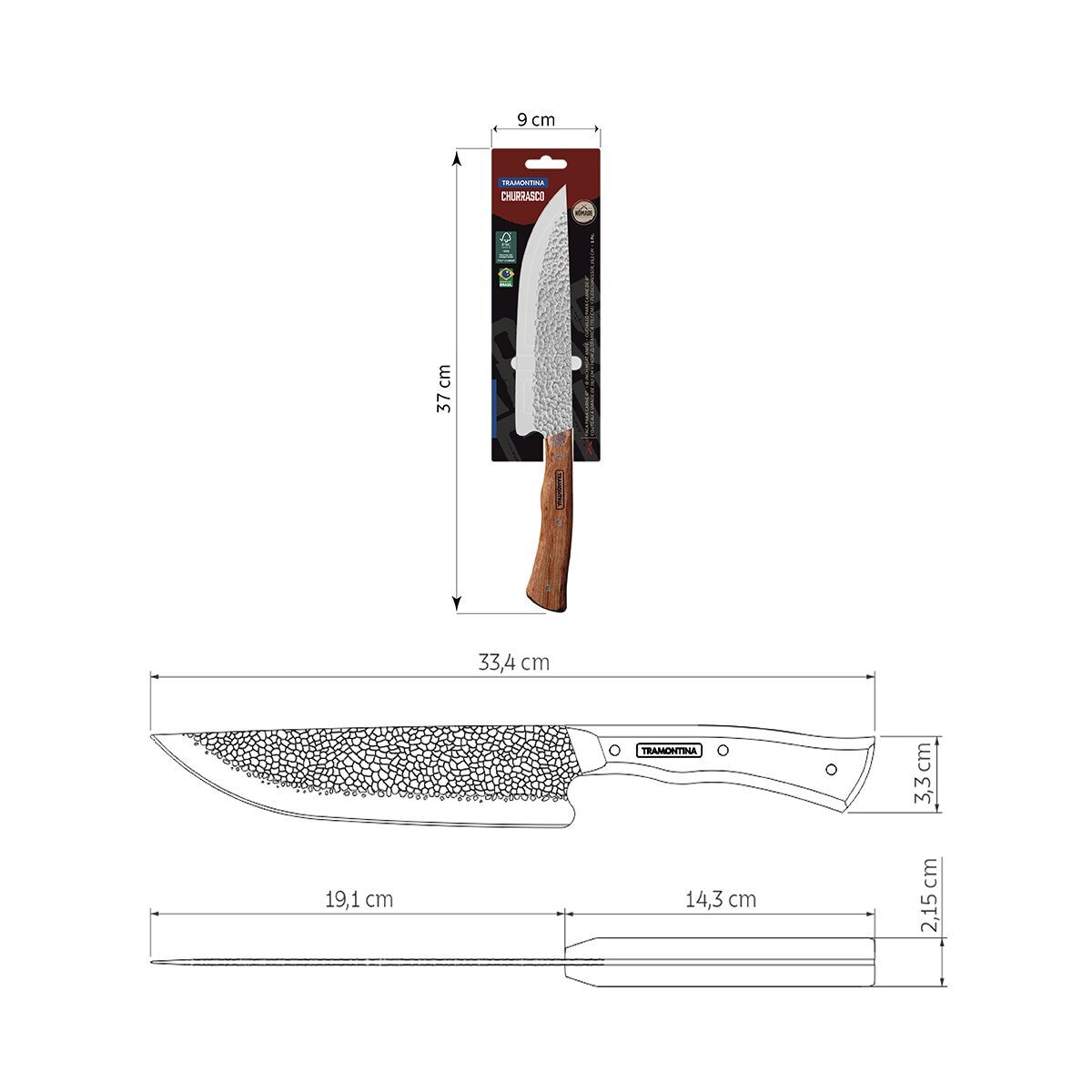 Tramontina Churrasco Nomade 33cm Steak Knife Tramontina Churrasco Nomade 33cm Steak Knife