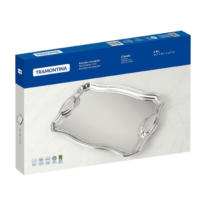 صينية ستيل بيدين 49*34 سم من Tramontina Classic