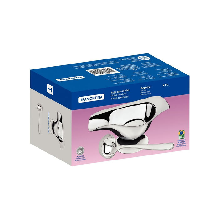 طقم إبريق صلصة ومغرفة 18 سم من Tramontina Service