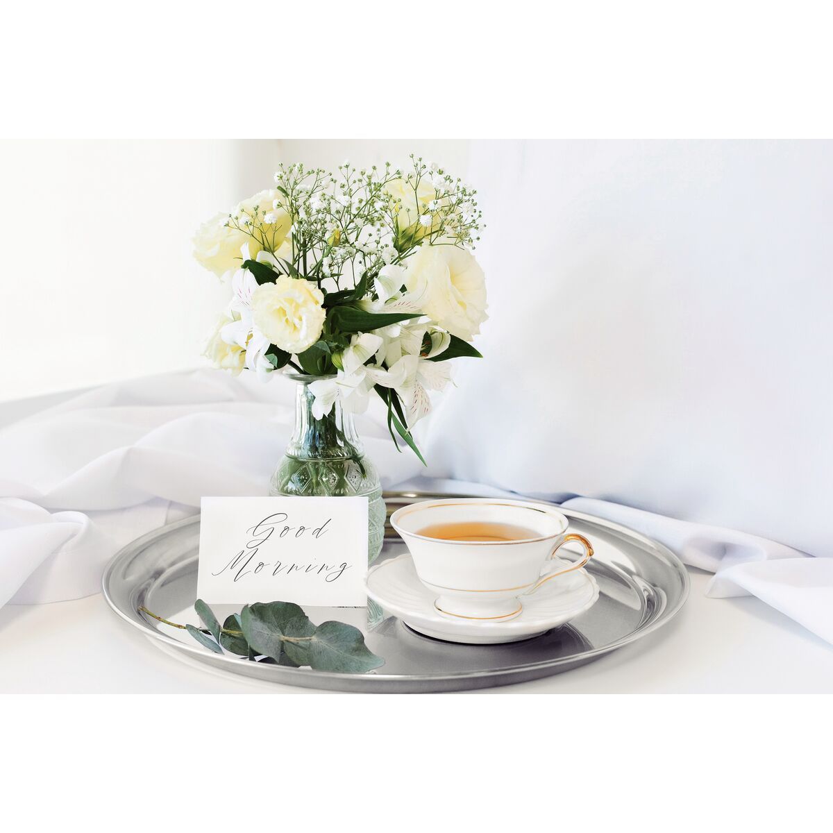 صينية ستيل مدورة 30 سم من Tramontina Service صينية ستيل مدورة 30 سم من Tramontina Service