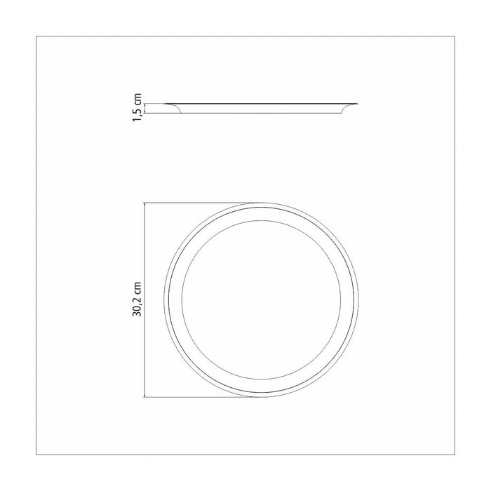 صينية ستيل مدورة 30 سم من Tramontina Service