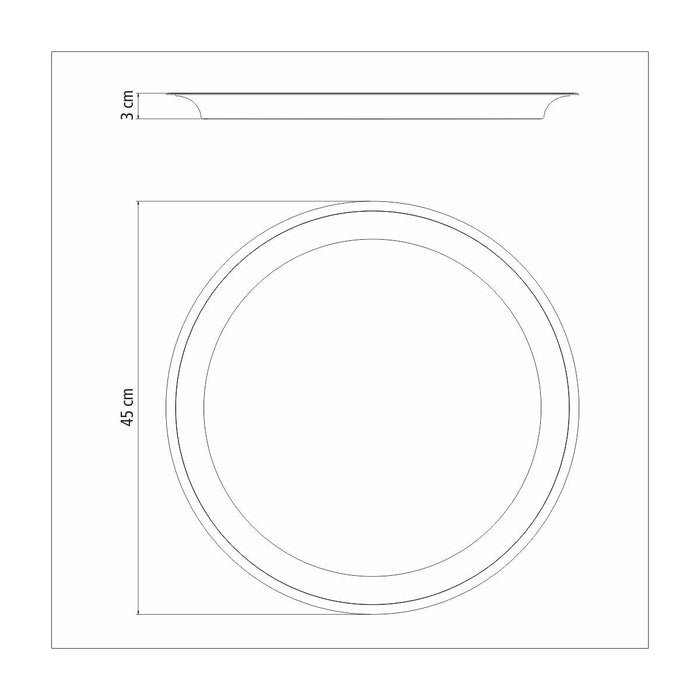 صينية ستيل مدورة 45 سم من Tramontina Service