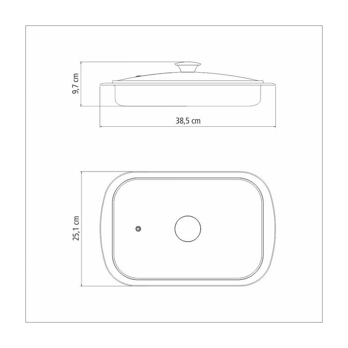 صينية فرن 38*25 سم من Tramontina Cosmos