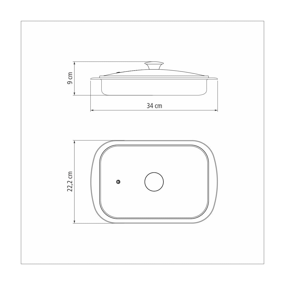 Tramontina Cosmos Oven Tray 34*22 cm Tramontina Cosmos Oven Tray 34*22 cm