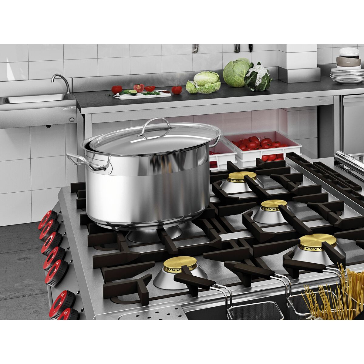 غطاء ستيل 36 سم من Tramontina Professional غطاء ستيل 36 سم من Tramontina Professional