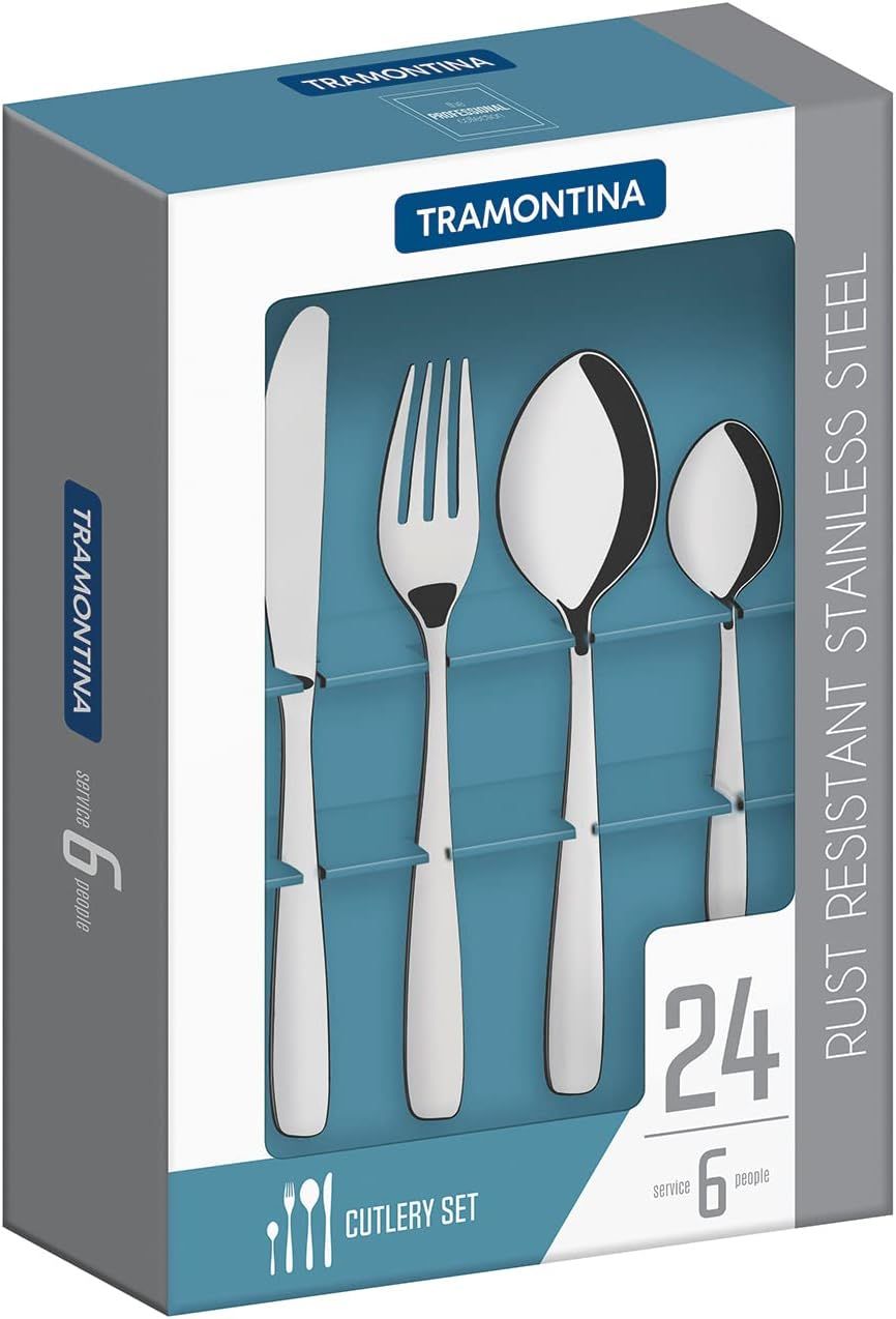طقم أدوات مائدة 24 قطعة من Tramontina Amazonas طقم أدوات مائدة 24 قطعة من Tramontina Amazonas