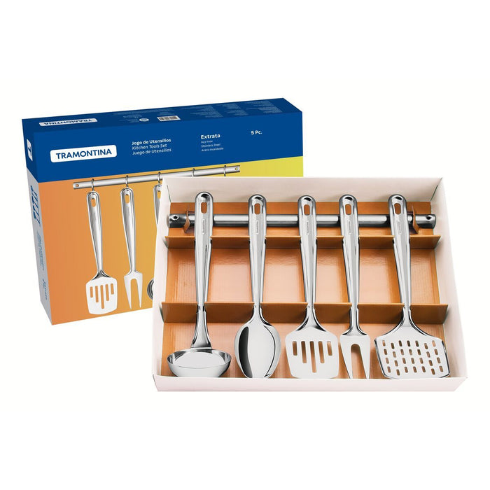 طقم أدوات مطبخ 5 قطع من Tramontina Extrata