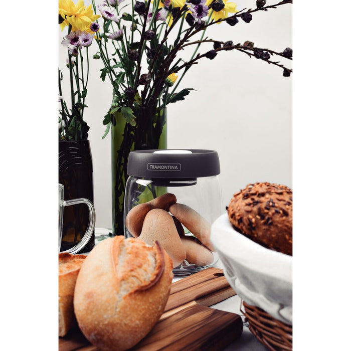 حافظة طعام زجاج 0.8 لتر من Tramontina Purezza