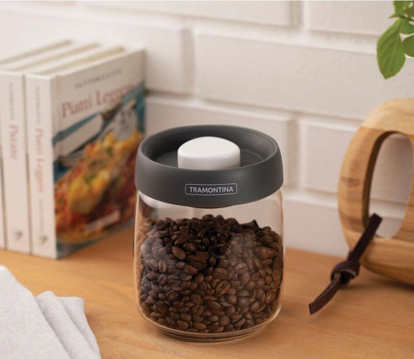 حافظة طعام زجاج 0.8 لتر من Tramontina Purezza