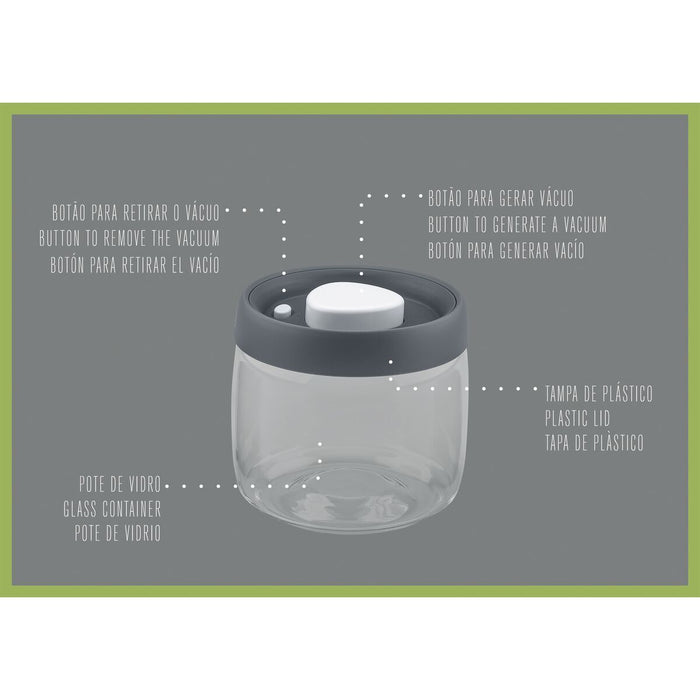 Tramontina Purezza 1.2L Glass Food Container