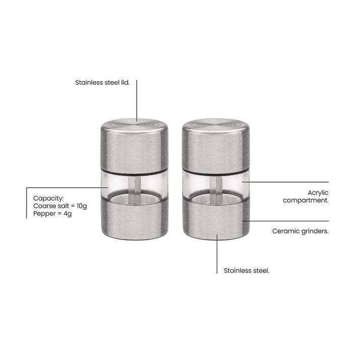 طقم ملح وفلفل قطعتين من Tramontina Realce