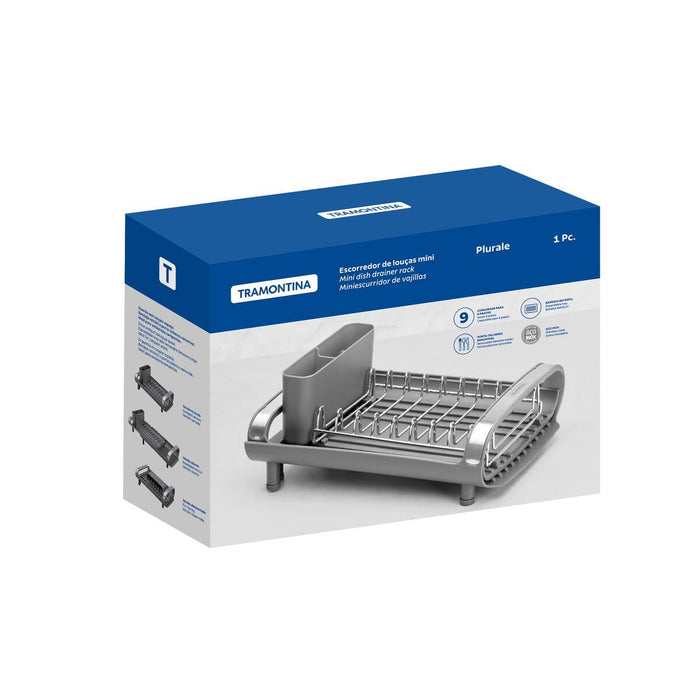 مصفاة جلي صغيرة 28*20 سم من Tramontina Plurale - رمادي